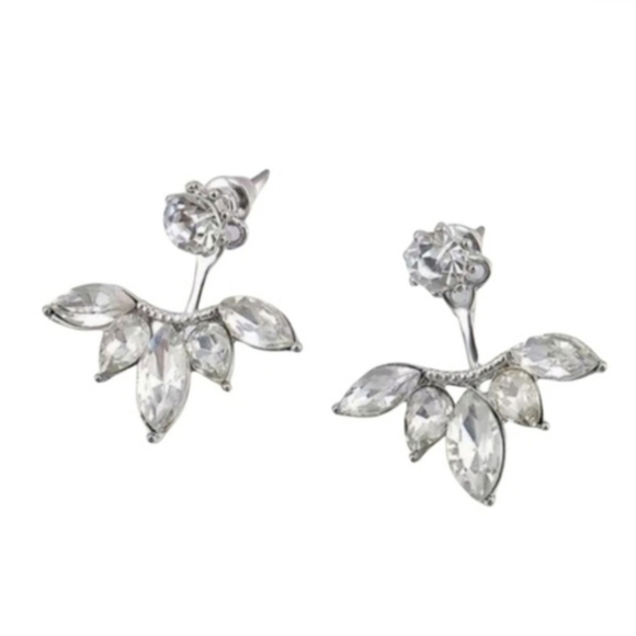 Crystal Ear Jacket Earrings - Picture 1 of 4